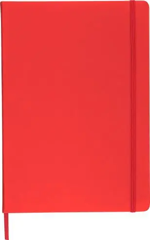 Cuaderno A4 PU reciclado 96p 65gsm FSC banda elástica
