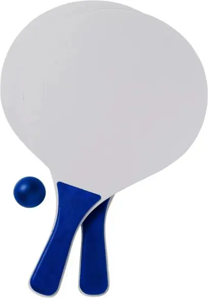 Set 2 palas madera pelota bolsa red blanca playa