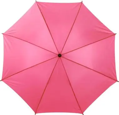 Paraguas 8 paneles poliéster automático mango madera velcro