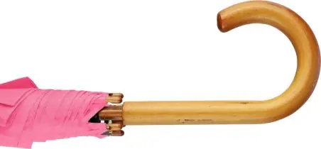 Paraguas 8 paneles poliéster automático mango madera velcro