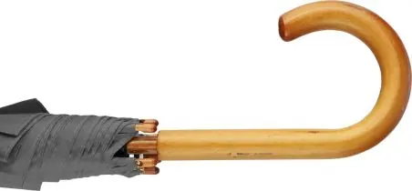 Paraguas 8 paneles poliéster automático mango madera velcro
