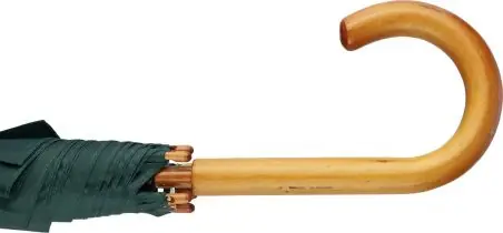 Paraguas 8 paneles poliéster automático mango madera velcro