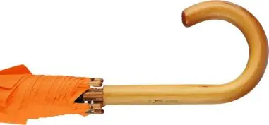Paraguas 8 paneles poliéster automático mango madera velcro