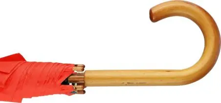 Paraguas 8 paneles poliéster automático mango madera velcro