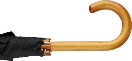 Paraguas 8 paneles poliéster automático mango madera velcro
