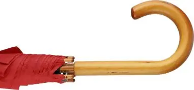 Paraguas 8 paneles poliéster automático mango madera velcro