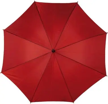 Paraguas 8 paneles poliéster automático mango madera velcro