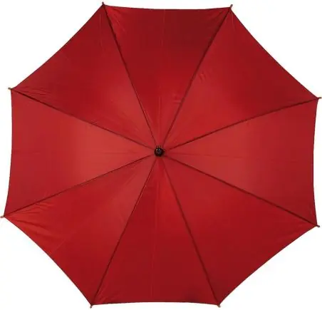 Paraguas 8 paneles poliéster automático mango madera velcro