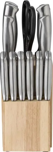 Set cocina 14 piezas acero inox y PP