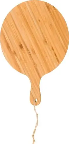 Tabla de cortar de bambú con asa y cuerda 31 cm