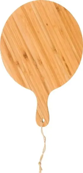 Tabla de cortar de bambú con asa y cuerda 31 cm
