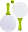 Set 2 palas madera pelota bolsa red blanca playa - Imagen 3