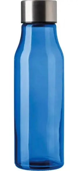 Botella cristal 500 ml con tapón acero inox