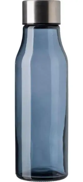 Botella cristal 500 ml con tapón acero inox