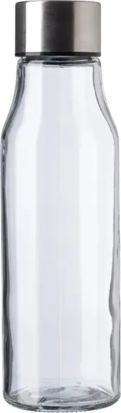 Botella cristal 500 ml con tapón acero inox