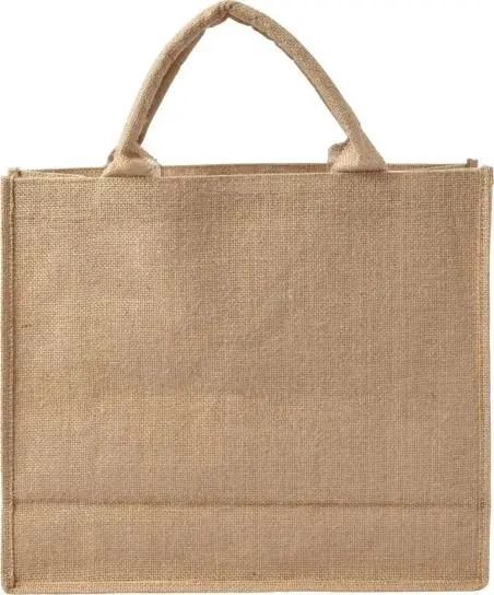 Bolsa yute interior laminado asas cortas OEKO-TEX