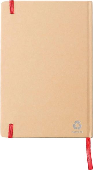 Cuaderno A5 cartón reciclado 160 páginas goma marcapáginas