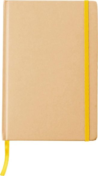 Cuaderno A5 cartón reciclado 160 páginas goma marcapáginas