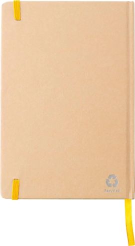 Cuaderno A5 cartón reciclado 160 páginas goma marcapáginas