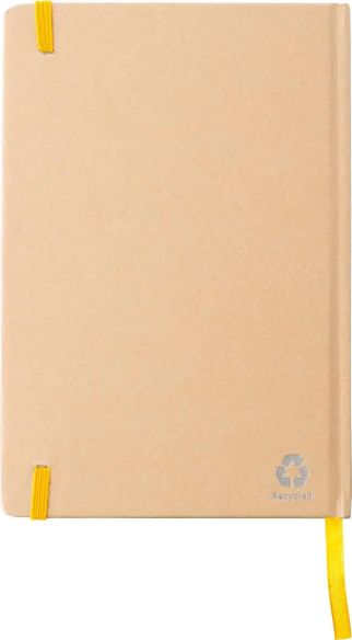 Cuaderno A5 cartón reciclado 160 páginas goma marcapáginas