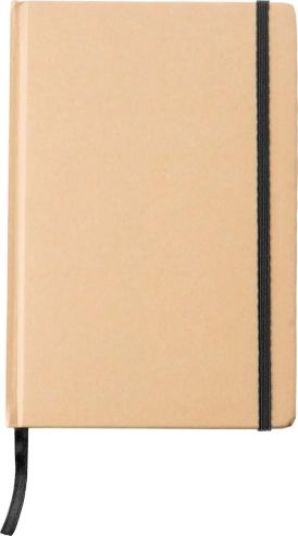 Cuaderno A5 cartón reciclado 160 páginas goma marcapáginas