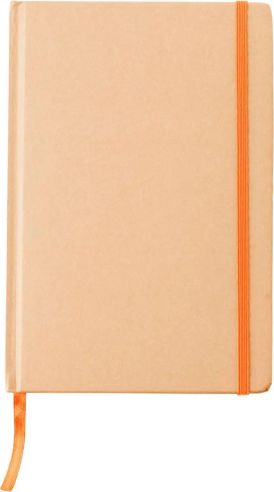 Cuaderno A5 cartón reciclado 160 páginas goma marcapáginas
