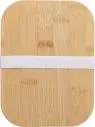 Fiambrera vidrio 900 ml tapa bambú correa silicona LFGB - Imagen 5