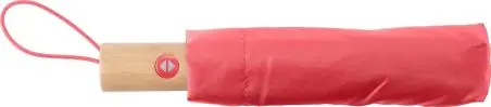 Paraguas plegable rPET automático mango bambú velcro