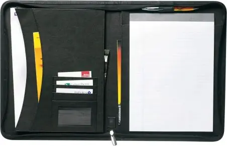 Portadocumentos A4 piel regenerada bloc 30