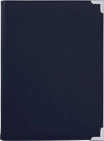 Carpeta PU A4 esquinas metálicas bolsillos personalizable