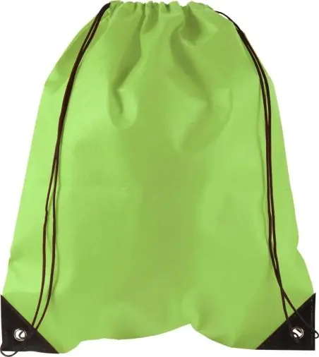 Mochila de cuerdas non woven con esquinas PVC