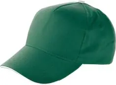 Gorra algodón twill 5 paneles visera sándwich velcro