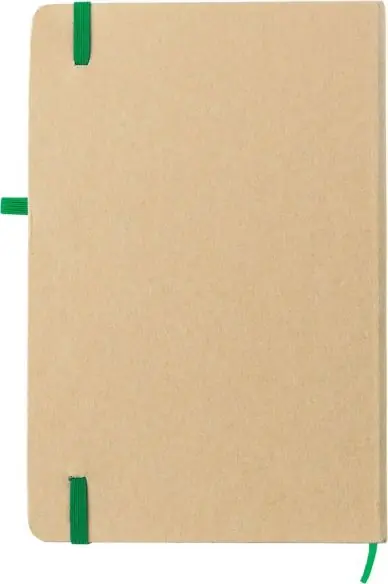 Cuaderno papel piedra A5 80p lineadas banda elástica