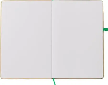Cuaderno papel piedra A5 80p lineadas banda elástica