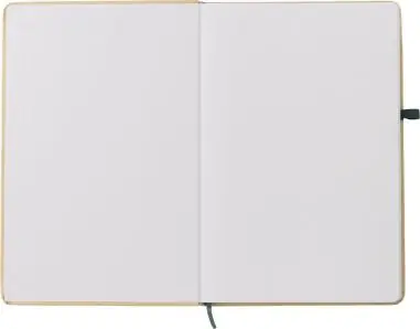 Cuaderno papel piedra A5 80p lineadas banda elástica