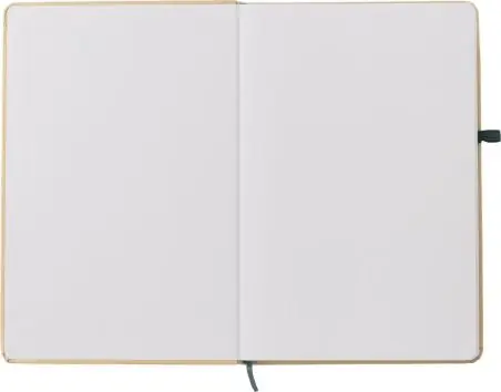 Cuaderno papel piedra A5 80p lineadas banda elástica