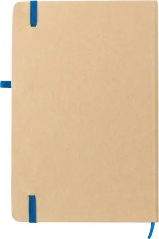 Cuaderno papel piedra A5 80p lineadas banda elástica