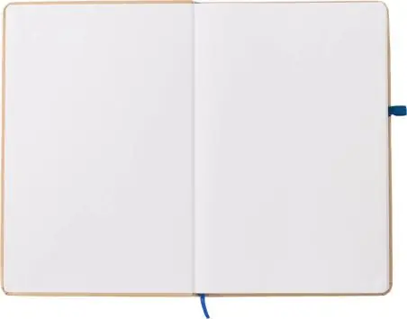 Cuaderno papel piedra A5 80p lineadas banda elástica