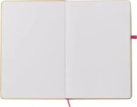 Cuaderno papel piedra A5 80p lineadas banda elástica