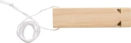 Silbato madera secuoya cordón rPET sonido tren