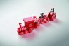 Tren navideño de madera con motivos de Navidad, 17,4 cm - Imagen 12