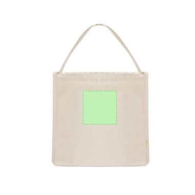 Bolsa algodón reciclado 300g/m2 fuelle asas 60cm 12 kg