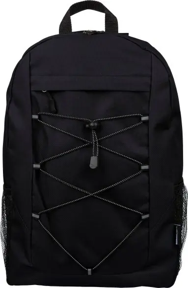 Mochila deportiva rPET 600D con bandas elásticas