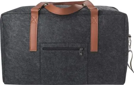 Bolsa viaje fieltro rPET con detalles PU