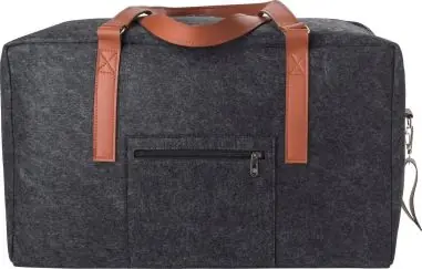 Bolsa viaje fieltro rPET con detalles PU