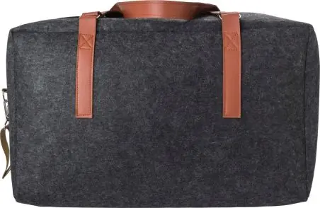Bolsa viaje fieltro rPET con detalles PU