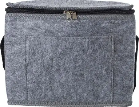 Bolsa isotérmica de fieltro RPET con bolsillo