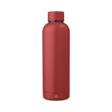 Botella acero reciclado doble pared 500 ml grabado y caja
