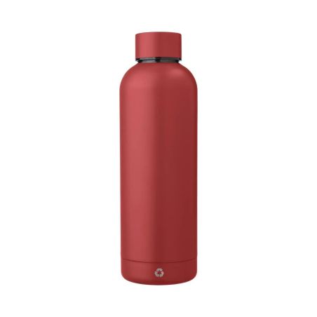 Botella acero reciclado doble pared 500 ml grabado y caja