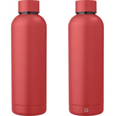 Botella acero reciclado doble pared 500 ml grabado y caja